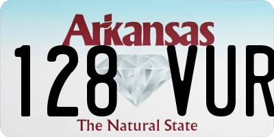 AR license plate 128VUR