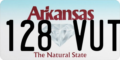 AR license plate 128VUT