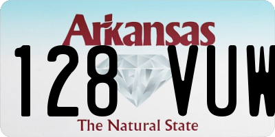 AR license plate 128VUW