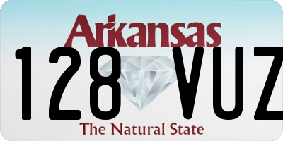 AR license plate 128VUZ