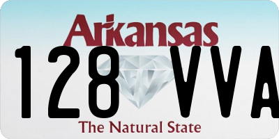 AR license plate 128VVA