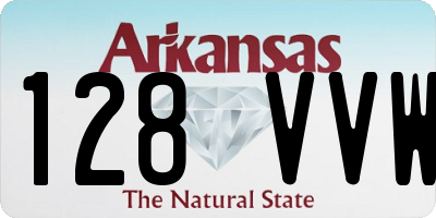 AR license plate 128VVW