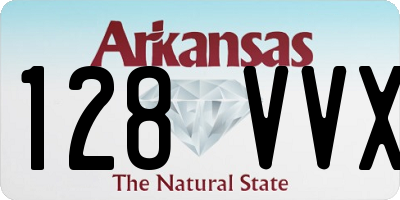AR license plate 128VVX
