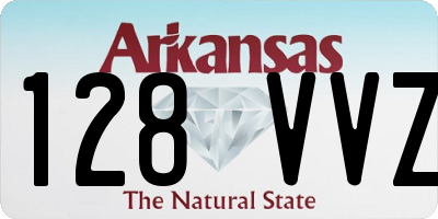 AR license plate 128VVZ