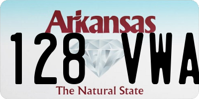 AR license plate 128VWA