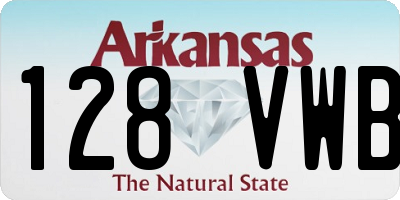 AR license plate 128VWB