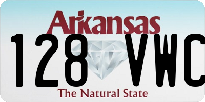 AR license plate 128VWC