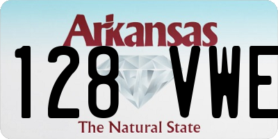 AR license plate 128VWE