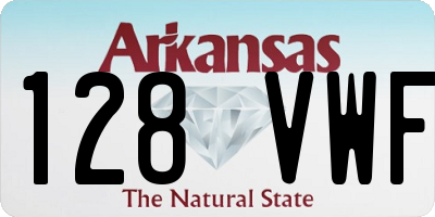 AR license plate 128VWF