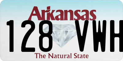 AR license plate 128VWH