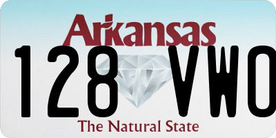 AR license plate 128VWO