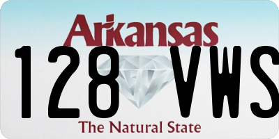 AR license plate 128VWS