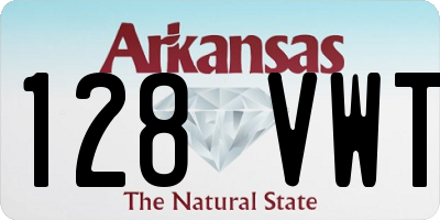 AR license plate 128VWT