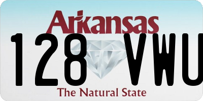 AR license plate 128VWU