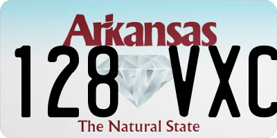 AR license plate 128VXC