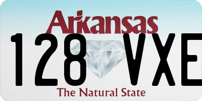 AR license plate 128VXE