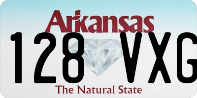 AR license plate 128VXG
