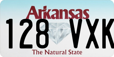 AR license plate 128VXK
