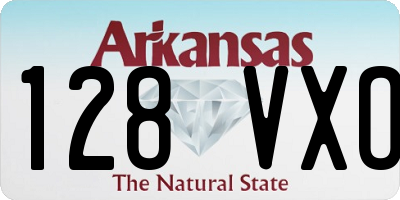 AR license plate 128VXO