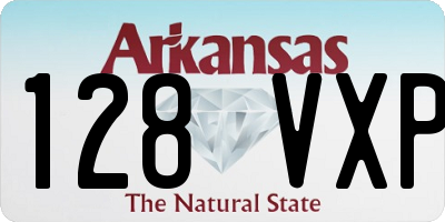 AR license plate 128VXP