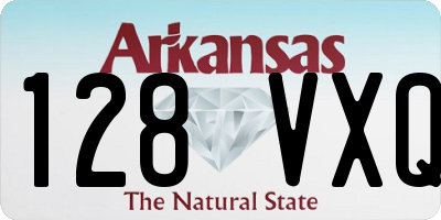 AR license plate 128VXQ