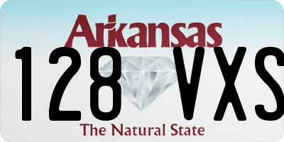 AR license plate 128VXS