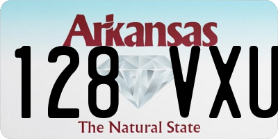 AR license plate 128VXU