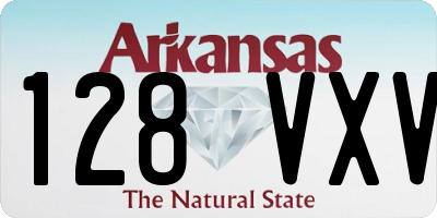 AR license plate 128VXV