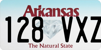 AR license plate 128VXZ