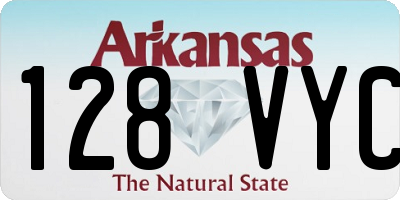 AR license plate 128VYC