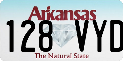 AR license plate 128VYD