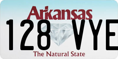 AR license plate 128VYE