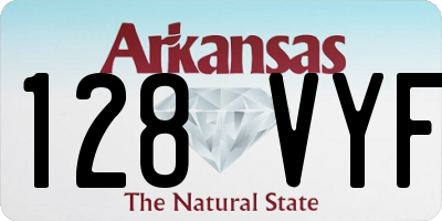 AR license plate 128VYF