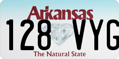 AR license plate 128VYG