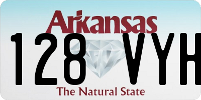 AR license plate 128VYH