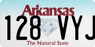 AR license plate 128VYJ