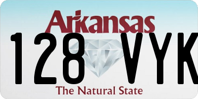 AR license plate 128VYK