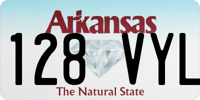 AR license plate 128VYL