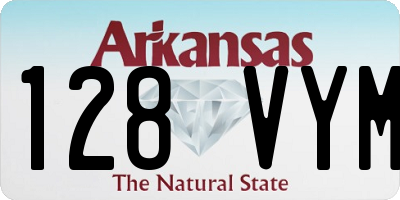 AR license plate 128VYM