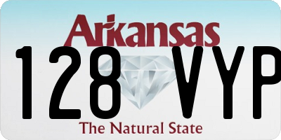 AR license plate 128VYP