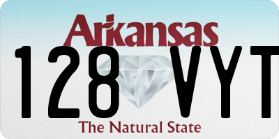 AR license plate 128VYT