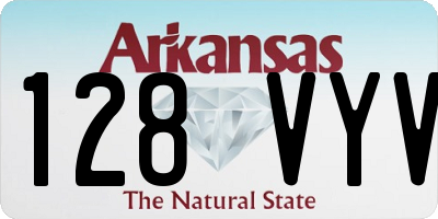 AR license plate 128VYV