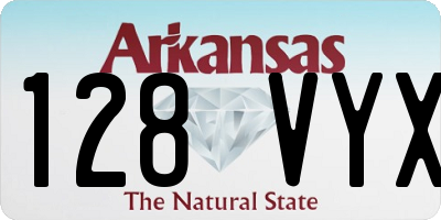 AR license plate 128VYX