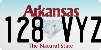 AR license plate 128VYZ