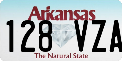 AR license plate 128VZA