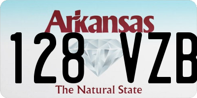 AR license plate 128VZB