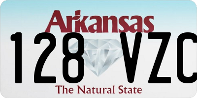 AR license plate 128VZC
