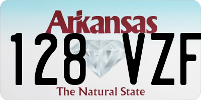 AR license plate 128VZF