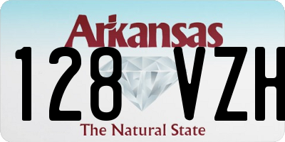 AR license plate 128VZH
