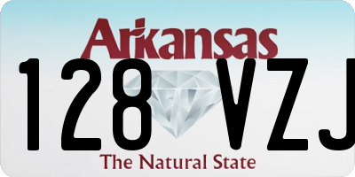 AR license plate 128VZJ